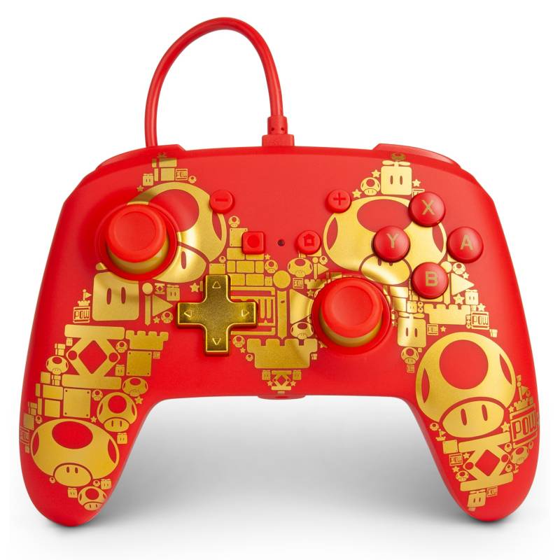 Control Alambrico Nintendo Switch Mario Golden M PowerA