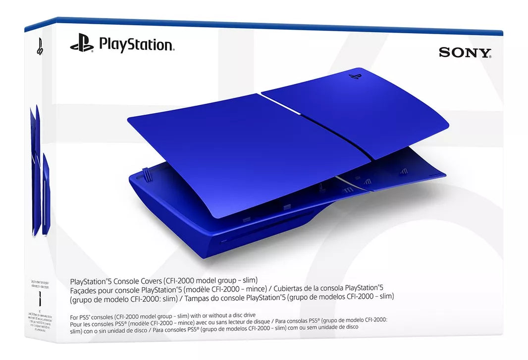 Cover Original para Playstation 5 Slim con o sin Lector - Cobalt Blue