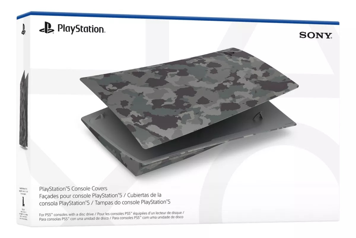 Cover Original para Playstation 5 FAT con Lector - Gray Camo