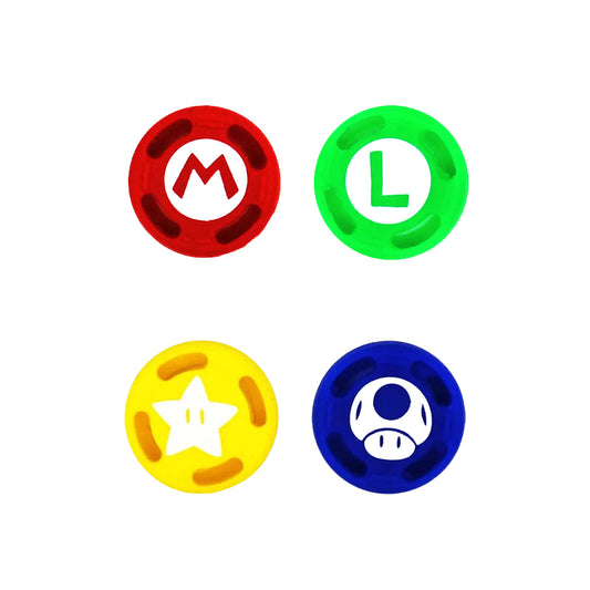 Set 4 Protectores de Análogos para Joy-Con Super Mario