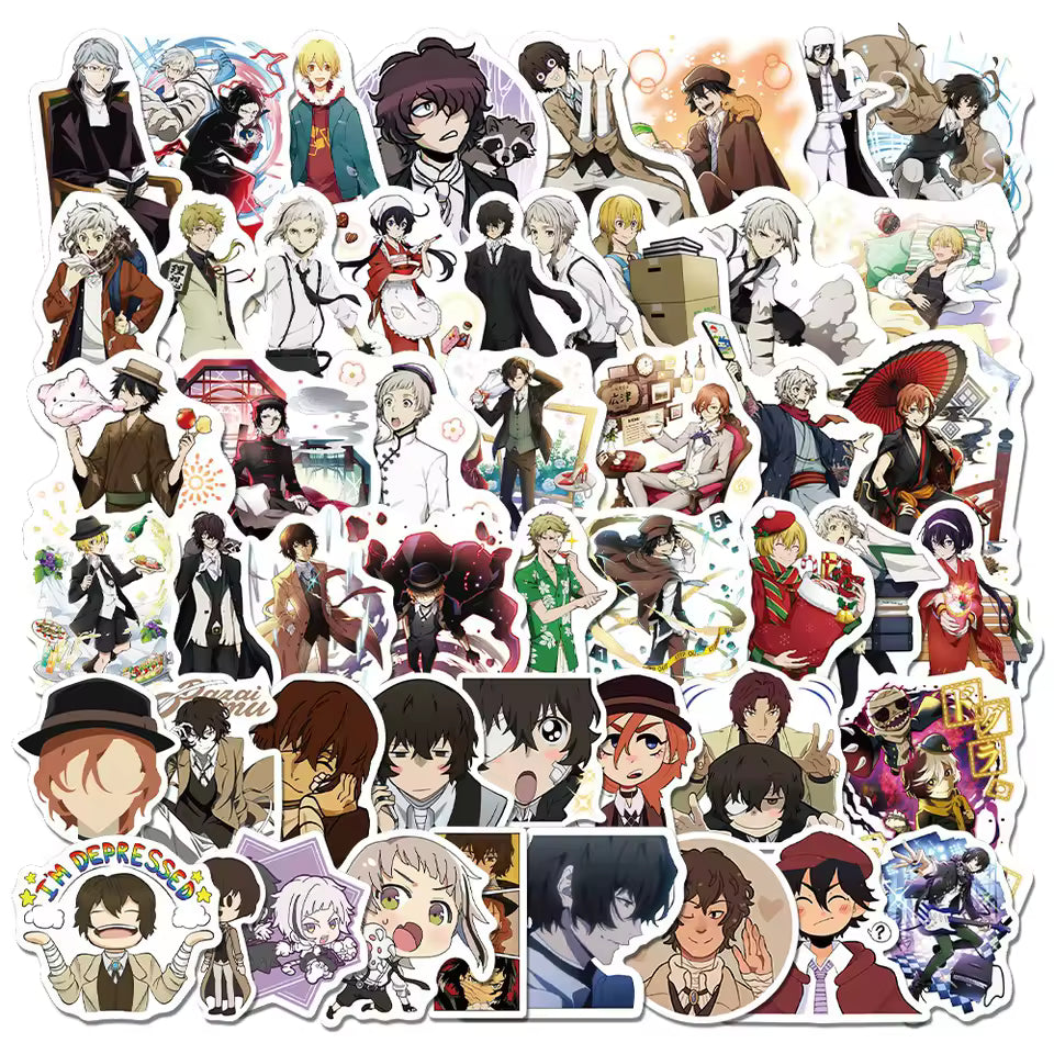 Set 50 Stickers Bungou Stray Dogs