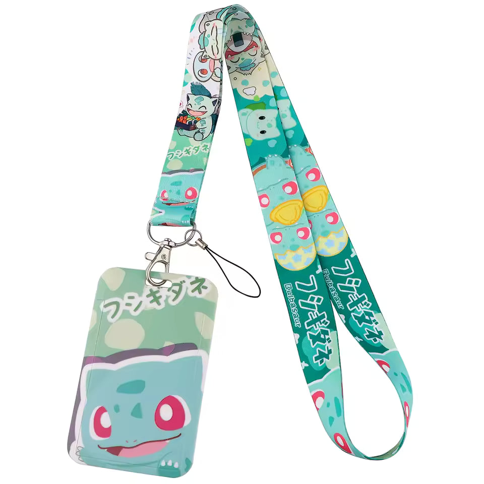 Lanyard + Porta Credencial Bulbasaur