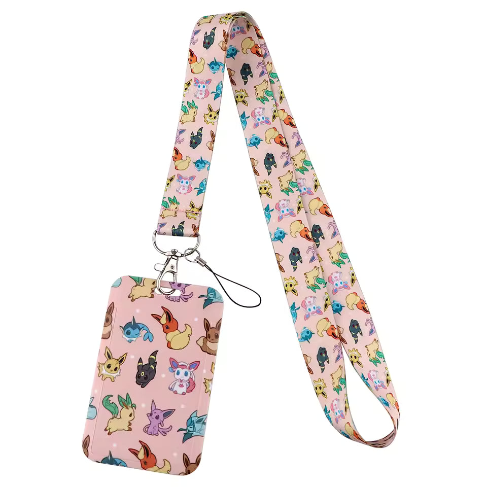 Lanyard + Porta Credencial Eevee Evolutions