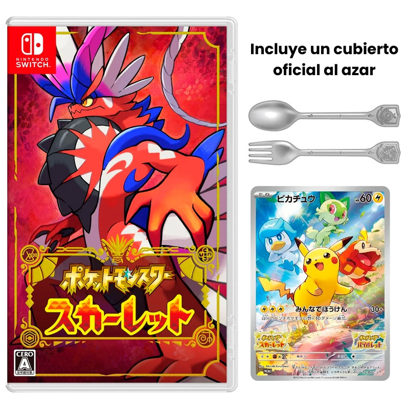 Pokémon Scarlet NSW + Regalos Exclusivos (Japan Import)