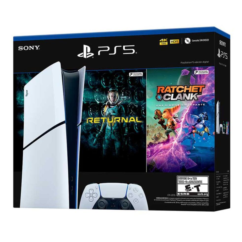Consola Playstation 5 Slim Digital + Returnal + Ratchet and Clank