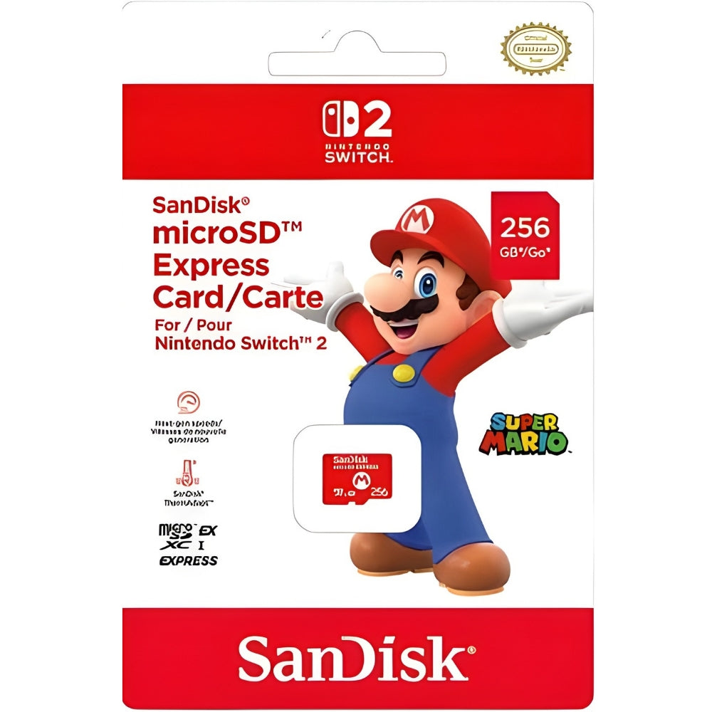 Memoria Micro SD Express 256GB Original Nintendo Switch 2 Sandisk