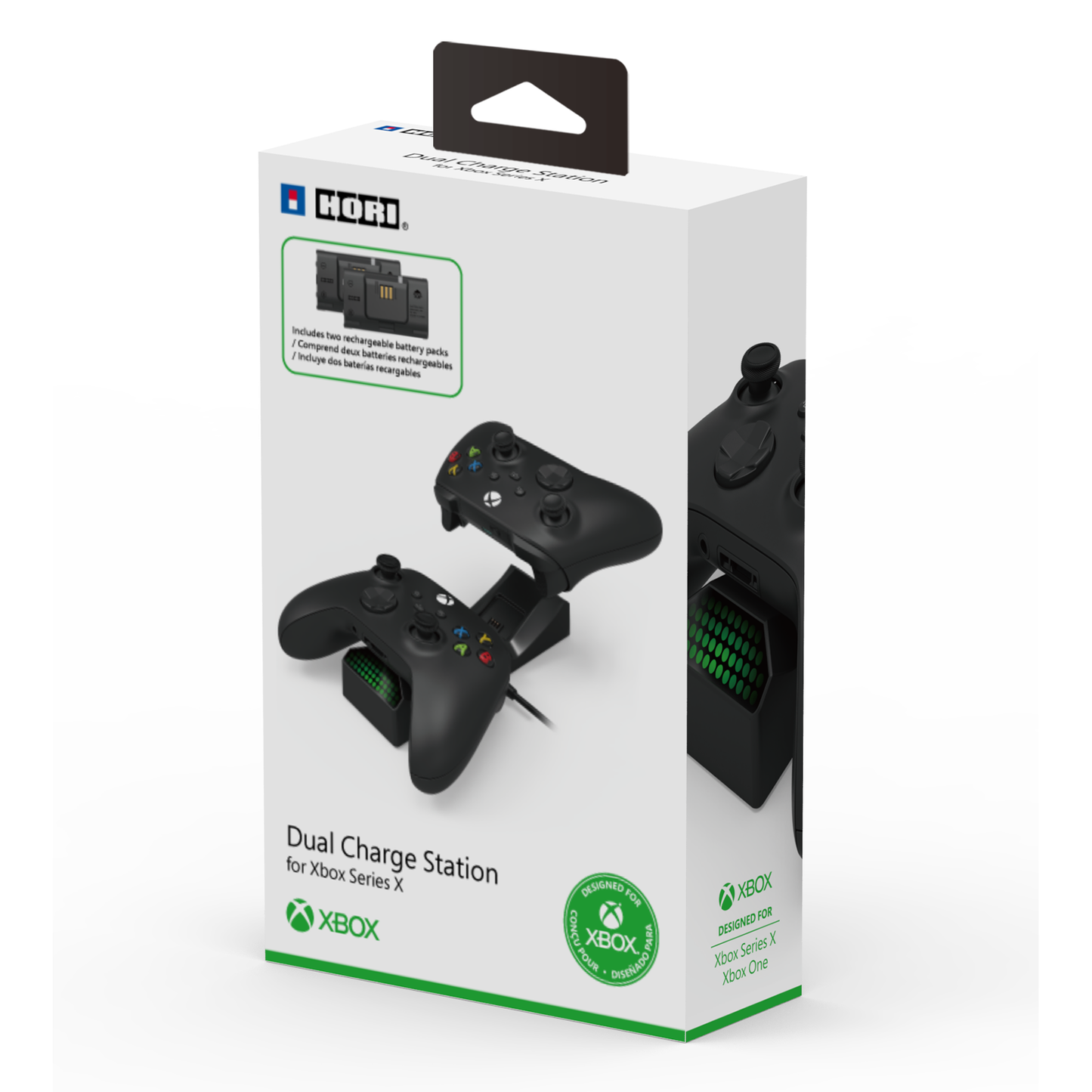 Cargador Doble Xbox Series + 2 Baterias recargables HORI