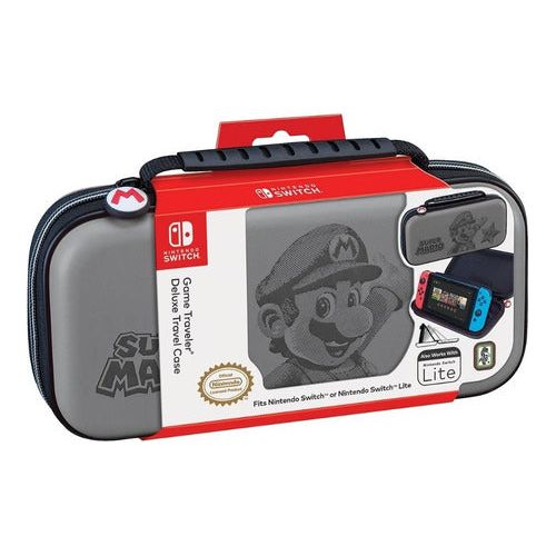 Bolso Deluxe para Nintendo Switch Super Mario Gray