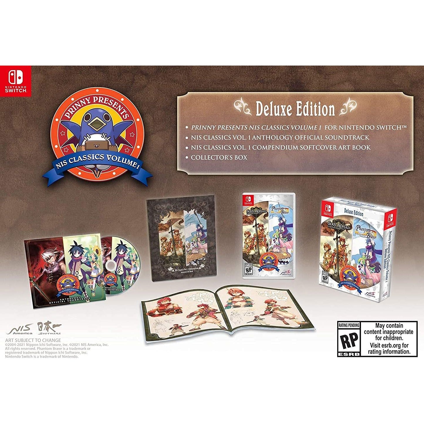 Soul Nomad + Phantom Brave - Prinny Presents: NIS Classics Vol. 1 Deluxe Edition NSW