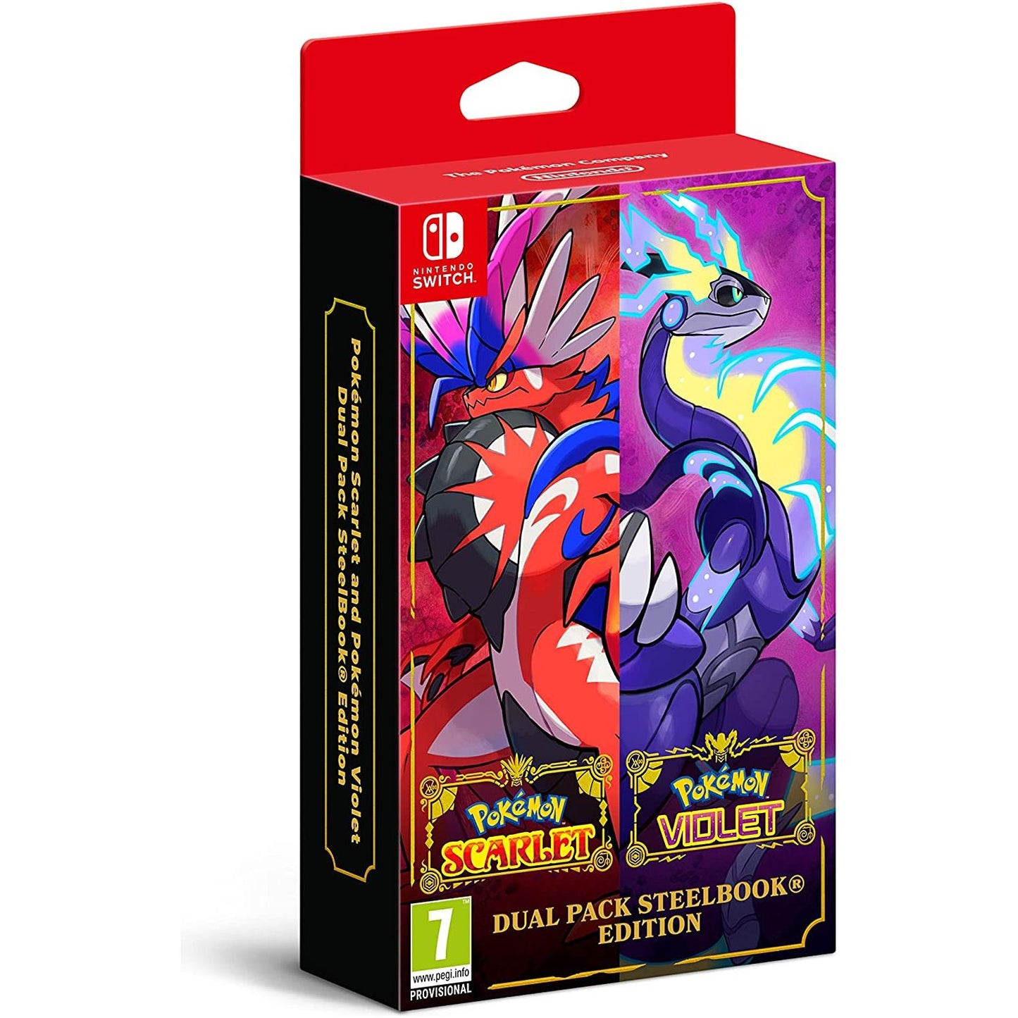 Pokemon Scarlet and Violet Double Pack NSW Steelbook Edition (Euro Import)