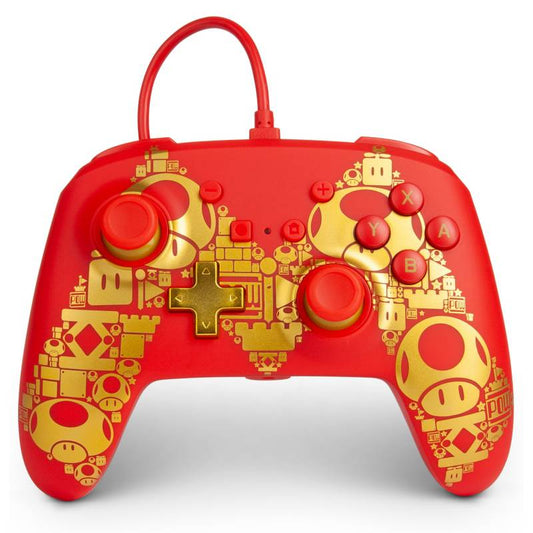 Control Alambrico Nintendo Switch Mario Golden M PowerA