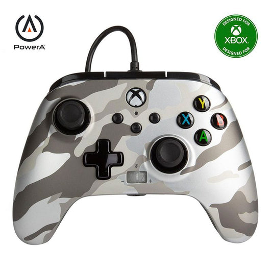 Control Alambrico Xbox One Gray Camo PowerA