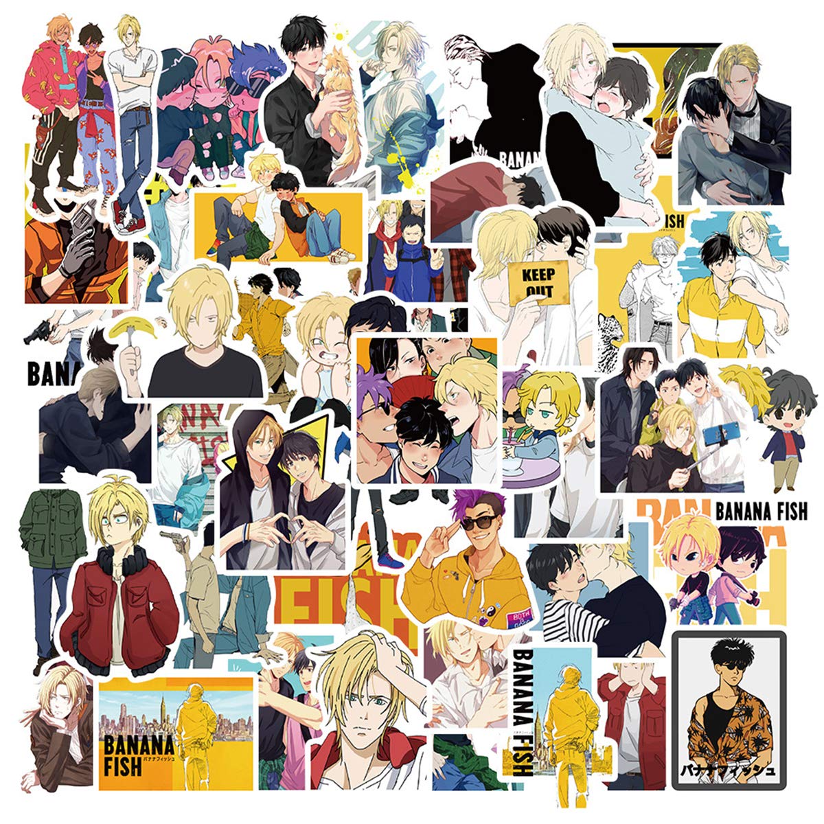 Set 50 Stickers Banana Fish