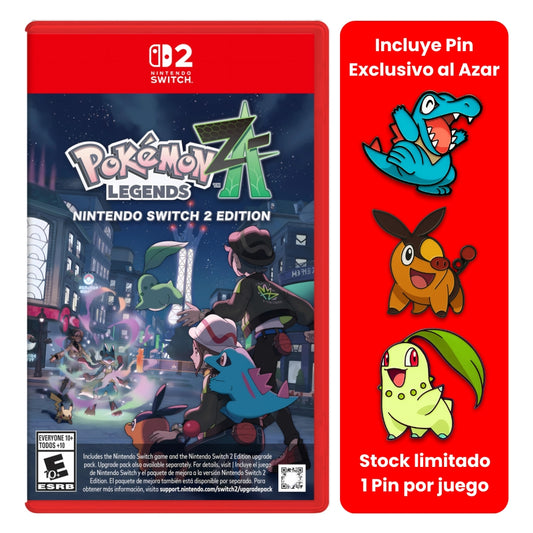 (Preventa) Pokemon Legends: Z-A Nintendo Switch 2 + Pin al azar