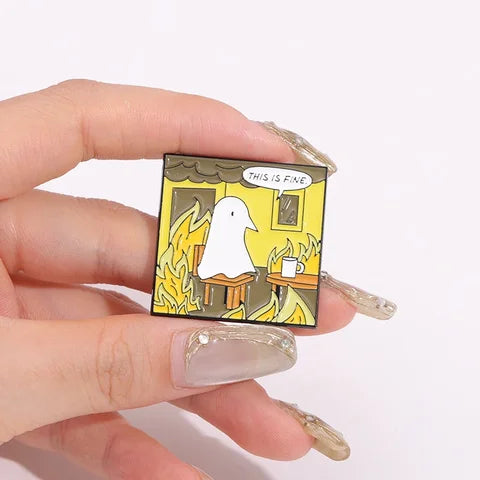 Pin Oyasumi Punpun "This is Fine"