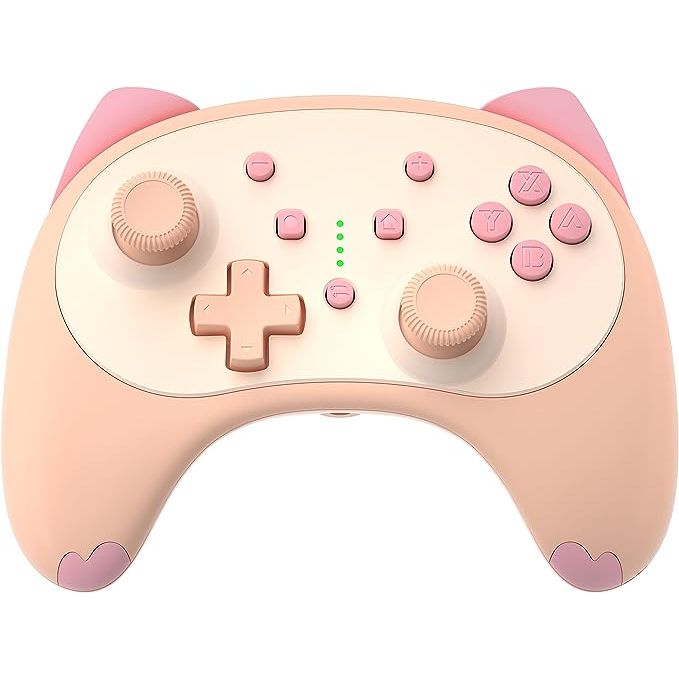 Pro Controller Cat Edition para Nintendo Switch PINK (Sin Caja)