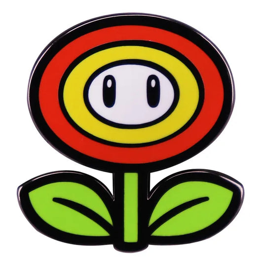 Pin Flor de fuego (Super Mario Bros)