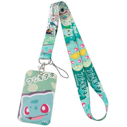 Lanyard + Porta Credencial Bulbasaur