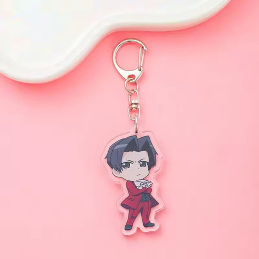 Llavero Acrilico Miles Edgeworth (Ace Attorney)