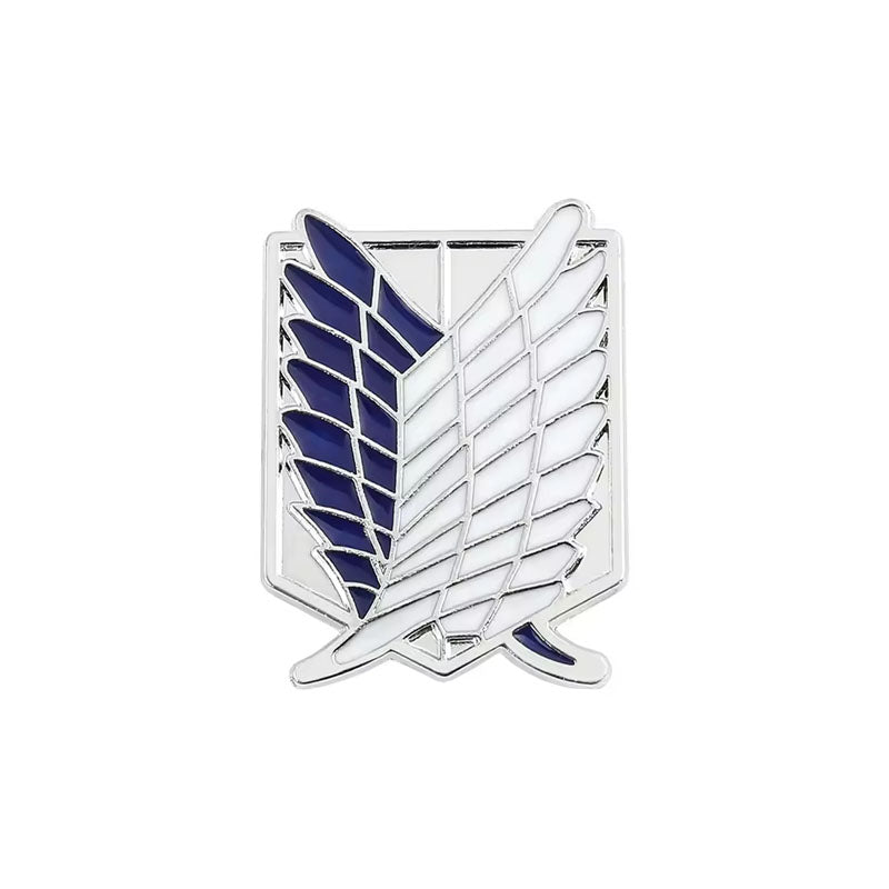 Pin Attack on Titan Blue/Silver