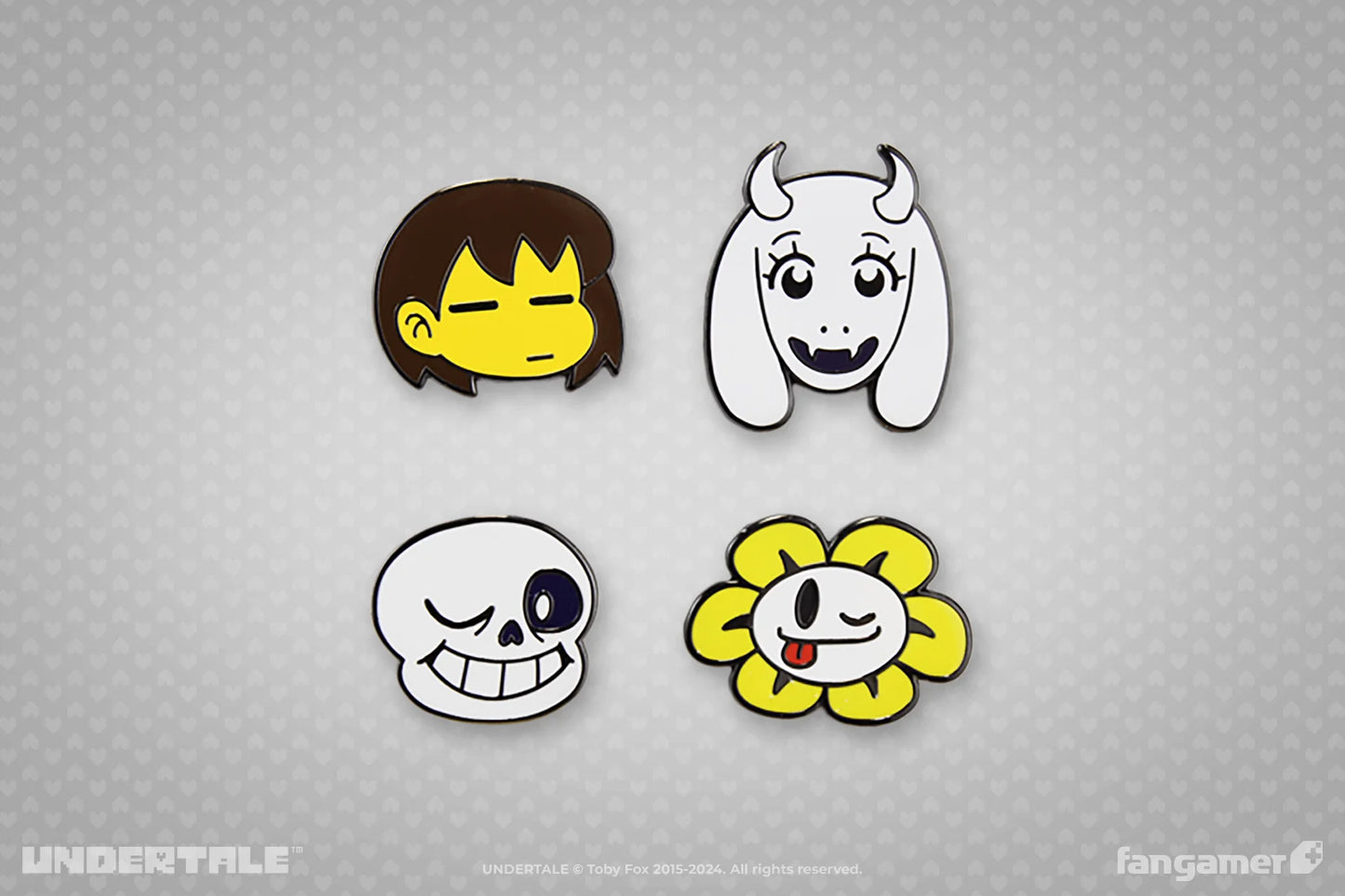 Character Pin Set Oficial Undertale Vol 1