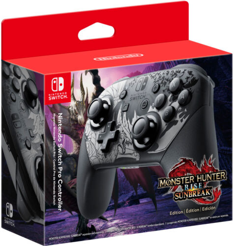 Nintendo Switch Pro Controller edición Monster Hunter Rise Sunbreak