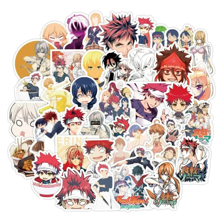 Set 50 Stickers Food Wars