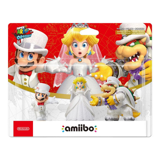 Amiibo Mario, Bowser y Peach Wedding Pack (SMO Series)