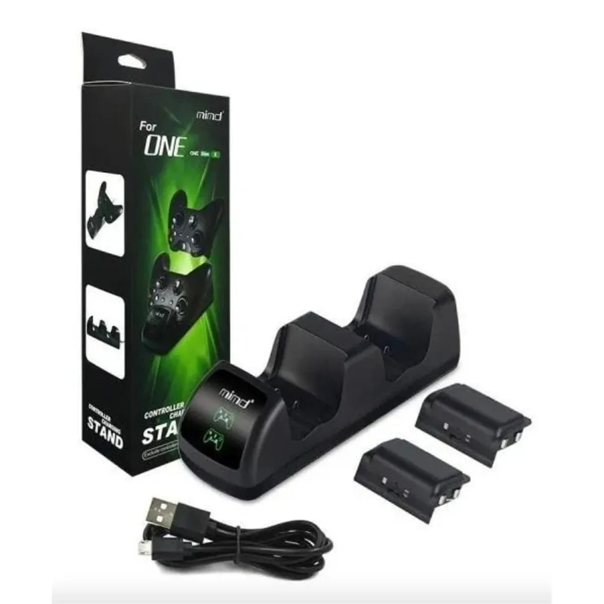 Base de Carga + 2 Baterías para controles XBOX ONE Series S o X