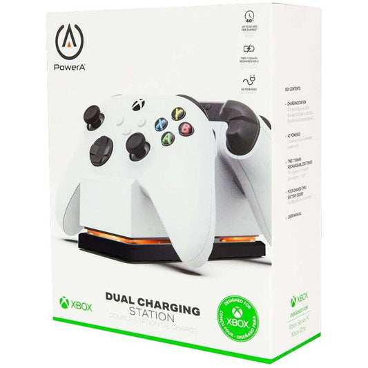 Cargador Doble con 2 baterias Xbox One Series S/X White