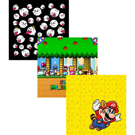 Set 3 paños de limpieza Super Mario